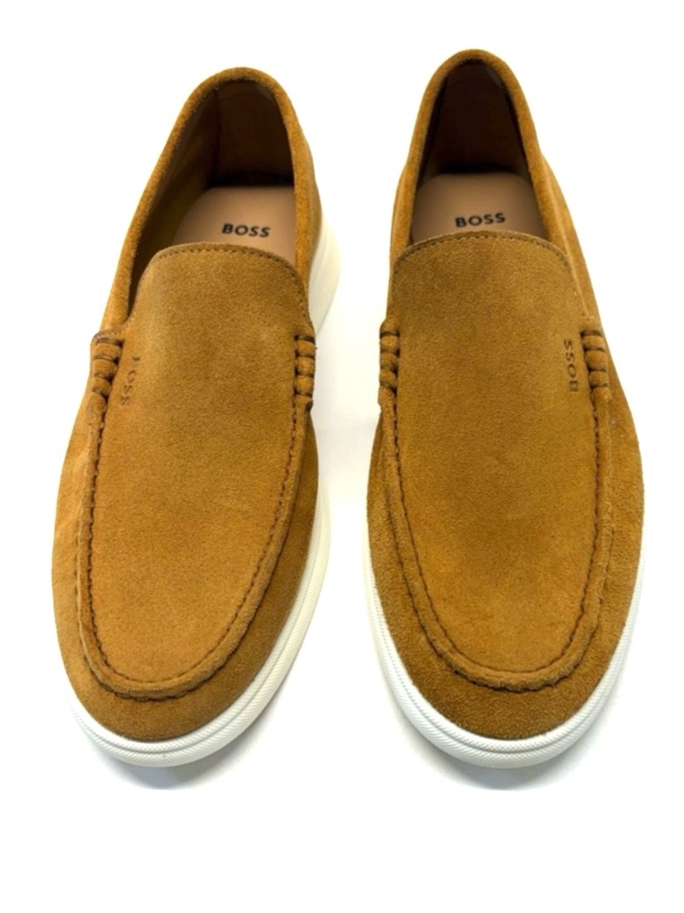 BOSS Hugo Boss Sienne Suede Loafers Made in Portugal Amber Men 7